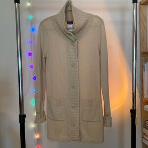 Patagonia Lambswool long cardigan medium beige